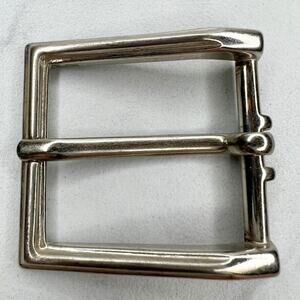 Silver Tone Simple Basic Belt Buckle